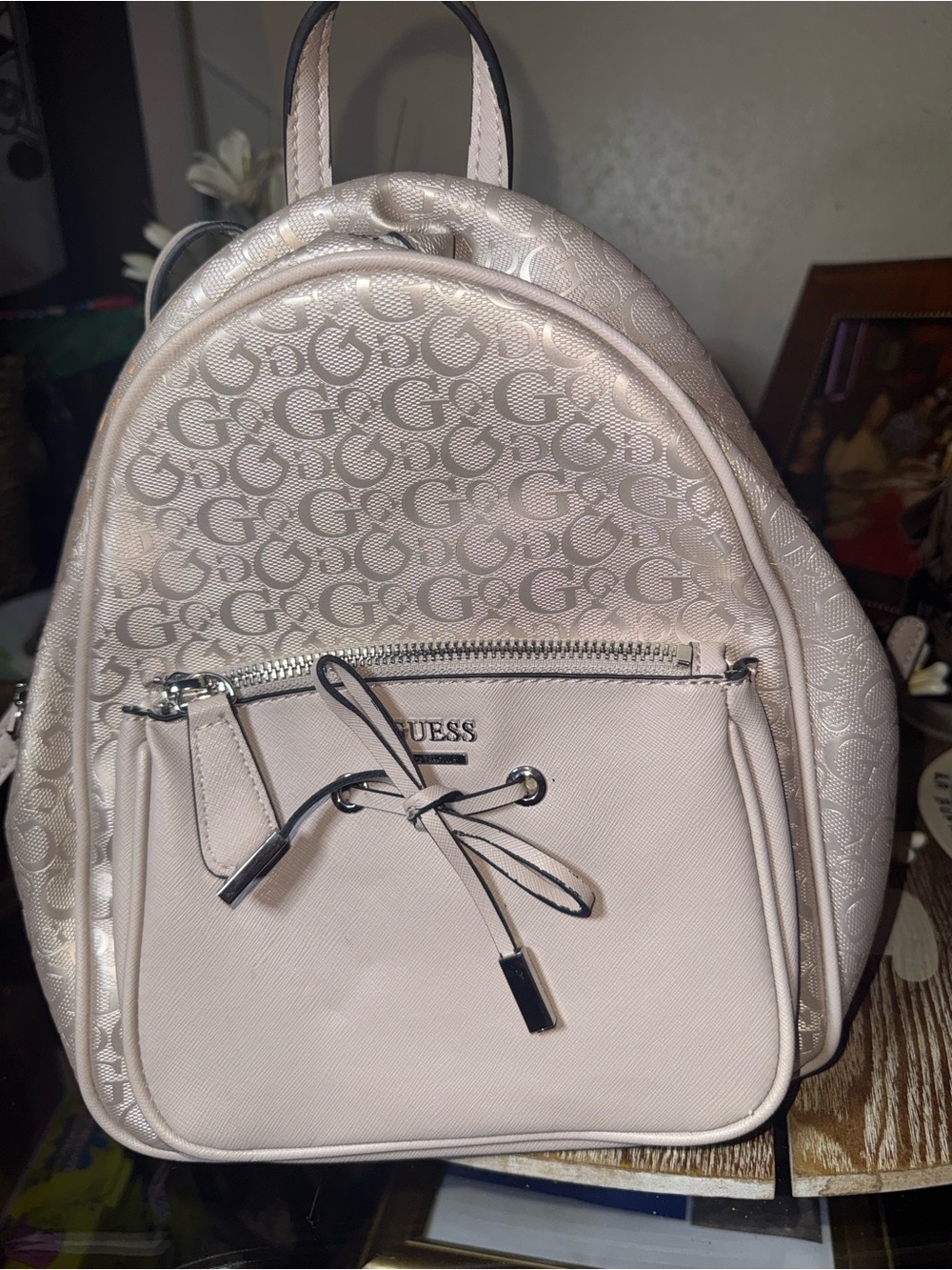 GUESS Mini Backpack in Blush - Picture 2 of 9